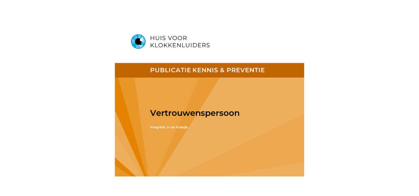 Vernieuwde brochure Vertrouwenspersoon – Huis voor Klokkenluiders